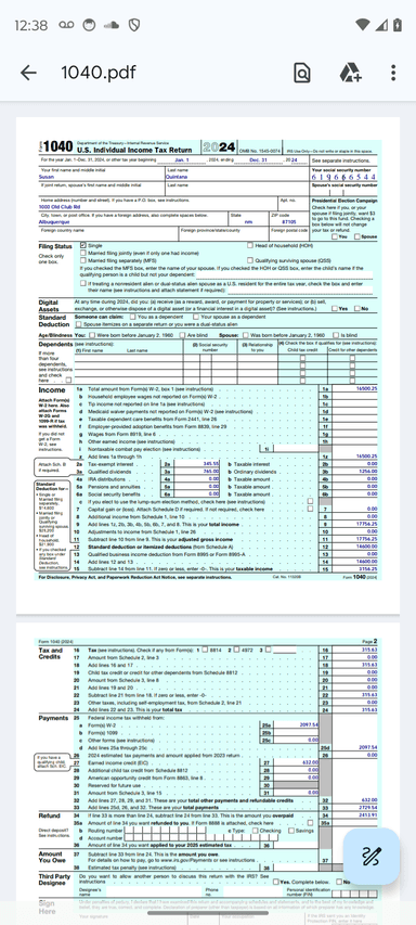 Tax Friend Form Generation